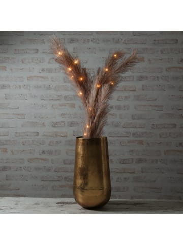 Deko Vase Blumenvase Aluminium elegante Vase orient gold 37,5cm