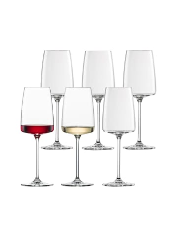 Zwiesel Glas 6er Set Weingläser Vivid Senses 363 ml in transparent