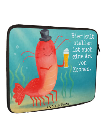 Mr. & Mrs. Panda Laptop Sleeve Hummer Weizen Design mit Spruch in Weiß
