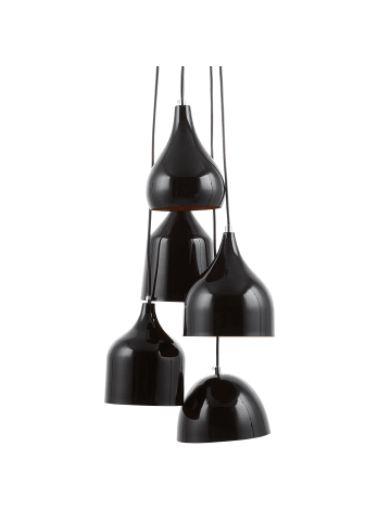 Beliani Pendelleuchten SAVIO in Schwarz - (W) 18 x (H) 111 x (L) 18 cm