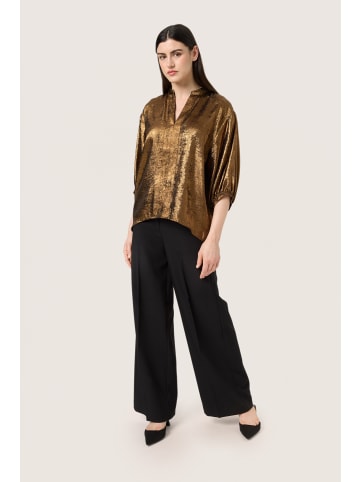 Soaked in Luxury Langarm-Bluse SLElvie Lockere Passform in Copper