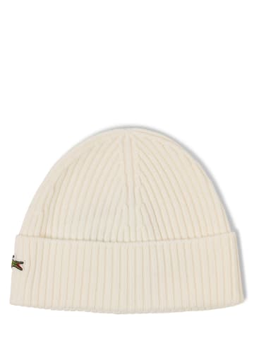 Lacoste Beanie in ecru - 0002