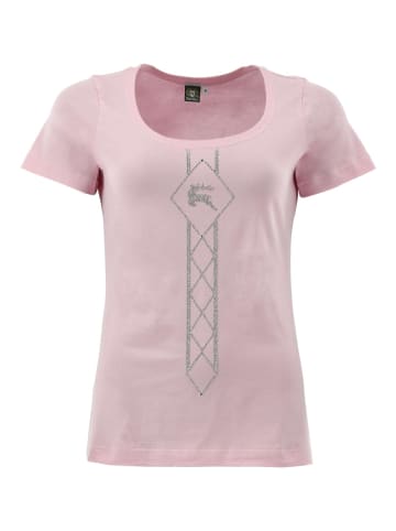 OS-Trachten T-Shirt Dularo in koralle