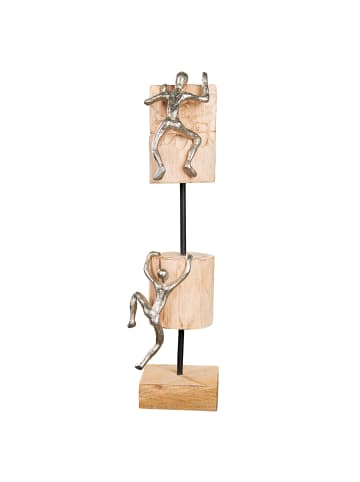GILDE Skulptur Climbing naturfarben - (H) 45 cm