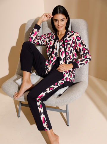 creation L Hose in schwarz-fuchsia