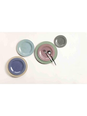 Seltmann Weiden 6er Set Brotteller Beat Color Glaze in ø 17 cm in Altrosa