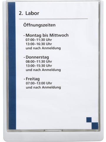 Durable Türschild Click Sign A4 weiß