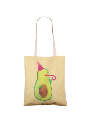Mr. & Mrs. Panda Tote Bag Avocado Feier ohne Spruch in Gelb Pastell