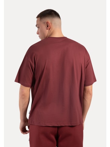SMILODOX T-Shirt Cedrik in Bordeaux