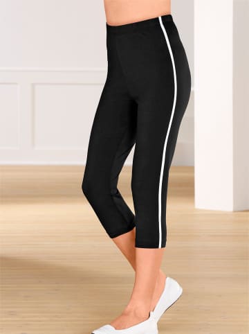 Sieh an! Caprileggings in schwarz-weiß