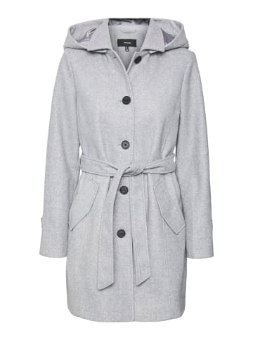 Vero Moda Mantel in Light Grey Melange