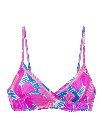 Sunseeker Triangel-Bikini-Top in pink-blau bedruckt