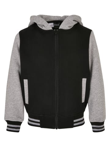 Urban Classics Zip-Kapuzenpullover in schwarz