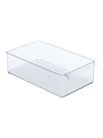 relaxdays Kühlschrank-Organizer in Transparent - (B)20,5 x (H)10 x (T)36,5 cm