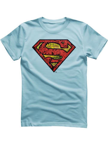 Superman T-Shirt "Superman Mash-Up Shield T-Shirt" in Blau
