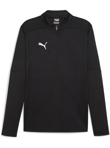 Puma T-Shirt "TeamFinal Training 1/4 Zip Top" in Schwarz