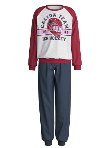 Calida Pyjama in stein meliert