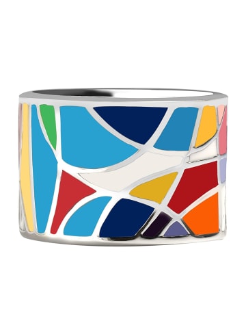 Adeliás Damen Ring aus Edelstahl in silber