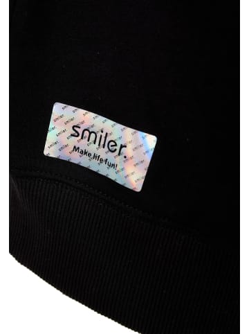 smiler. Kapuzensweatshirt Happy. in SCHWARZ