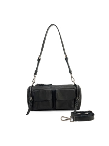 FREDs BRUDER All My Pockets Schultertasche Leder 24 cm in black