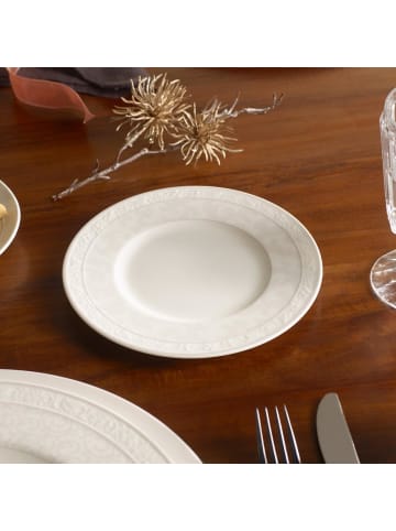 Villeroy & Boch 6er Set Brotteller Gray Pearl in Weiß ø 18 cm in weiß