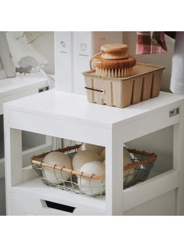 SoBuy Hochschrank in Reinweiß - (W) 35 x (H) 100 x (L) 40 cm