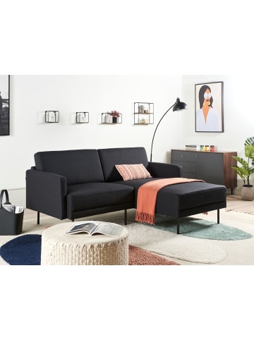 Beliani 2-Sitzer Sofa BREDA in Schwarz - (W) 192 x (H) 85 x (L) 155 cm linksseitig