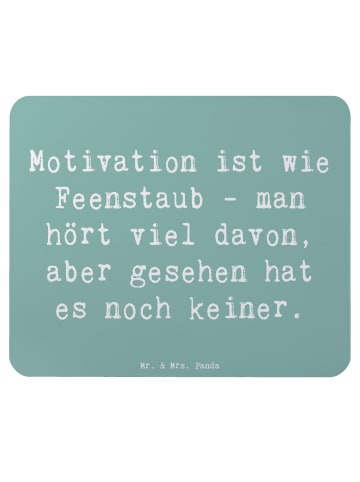 Mr. & Mrs. Panda Mousepad Spruch Magische Motivation mit Spruch in Meeresbrise