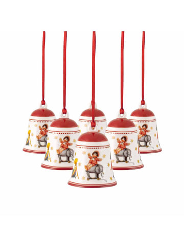 Villeroy & Boch 6er Set Glocken My Christmas Tree ø 5,4 cm in rot