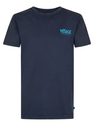 Petrol Industries Baumwoll-T-Shirt mit Grafik-Print - Forgepath in Blau