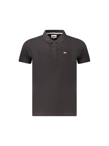 Tommy Hilfiger Schwarz Herren Poloshirt Hemd aus Baumwolle