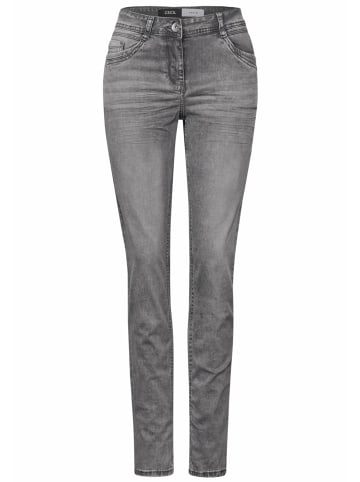Cecil Slim Fit Jeans für Damen in grau