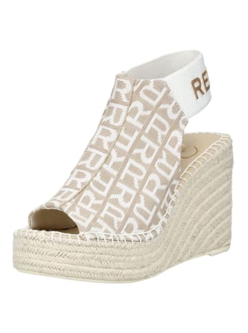 Replay Sandalen in Beige/Weiß