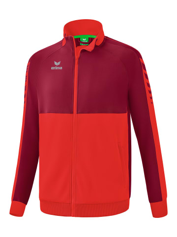 erima Six Wings Worker Jacke, Trainingsjacke in rot/bordeaux