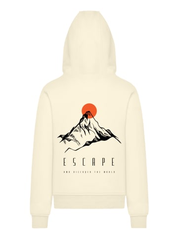F4NT4STIC Hoodie Escape Discover the World Mountain in sand