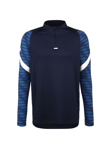 Nike Performance Longsleeve Strike 21 Drill in dunkelblau / weiß