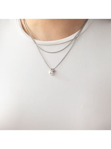 s.Oliver Halskette Classic Pearl in silber