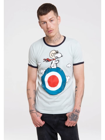 Logoshirt T-Shirts Peanuts - Snoopy Pilot in hellblau-dunkelblau