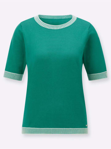 WITT WEIDEN Kurzarmpullover in smaragd
