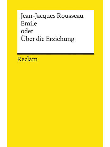 Reclam Verlag Emile oder Über die Erziehung