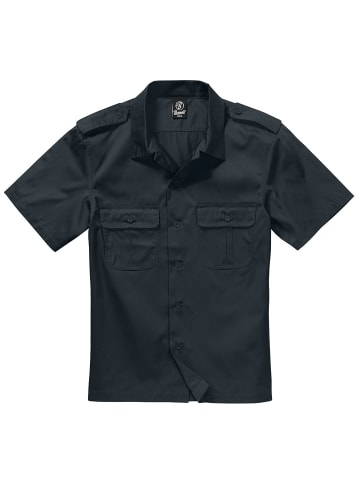 Brandit Hemd "Us Shirt Short Sleeve" in Schwarz