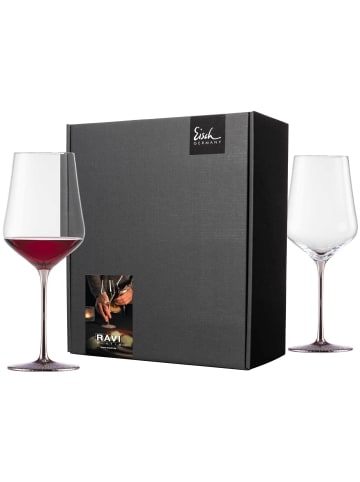 Eisch 2er Set Bordeauxgläser Ravi Platin 620 ml in transparent