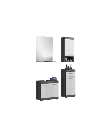 ebuy24 Badmöbelset Scout Weiß 112 x 34 cm