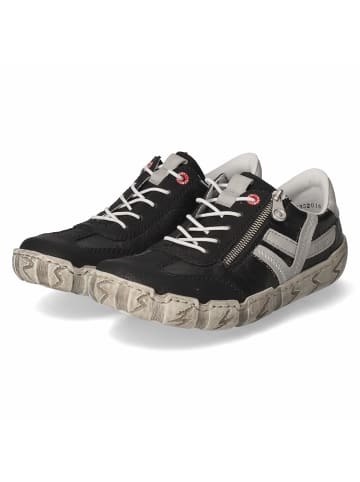 rieker Slip On Sneaker in schwarz
