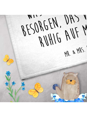 Mr. & Mrs. Panda Gästehandtücher Quokka Happy mit Spruch in Weiß