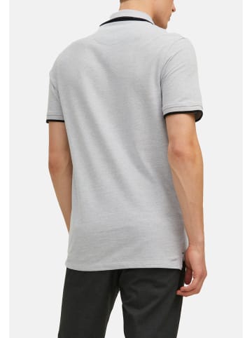 Jack & Jones Poloshirt Paulos - Slim Fit in Grau / weiß