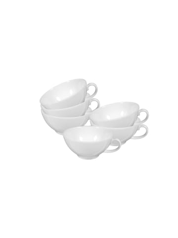 Seltmann Weiden 6er Set Teetassen Rondo/Liane 0,14 l in weiß