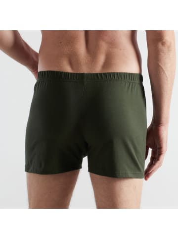 CECEBA Baumwolle, Single-Jersey Bio Boxershorts 2er-Pack in grün/schwarz