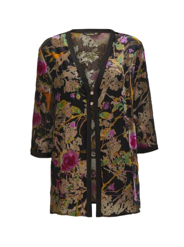 GOLDNER Ausbrennerjacke mit floralem Muster in schwarz / gold / gemustert