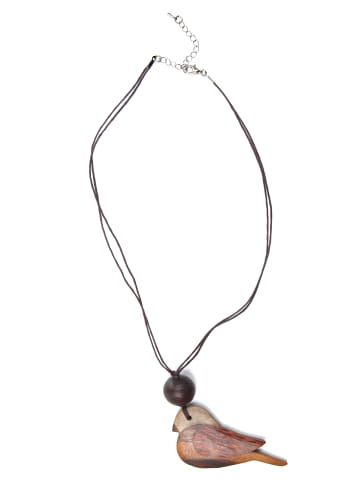 collezione alessandro Kurze Kette " Zita " in braun